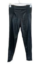 A New Day Pants Black Faux Leather Elastic Waist Skinny Womens Extra Large