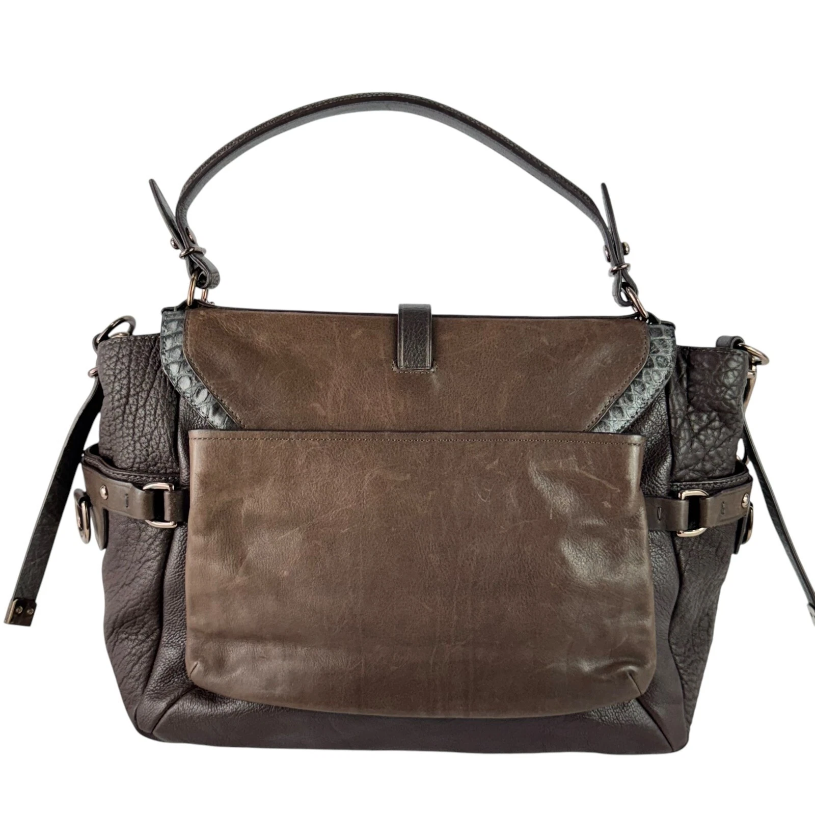 Borsa a tracolla Coach Pinnacle Eva Lake in pelle marrone edizione limitata