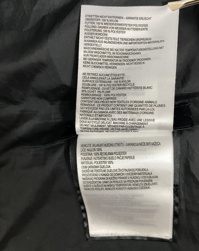 Men's Canada Goose Black Label Brookvale Down Jacket Puffer Size S eBay