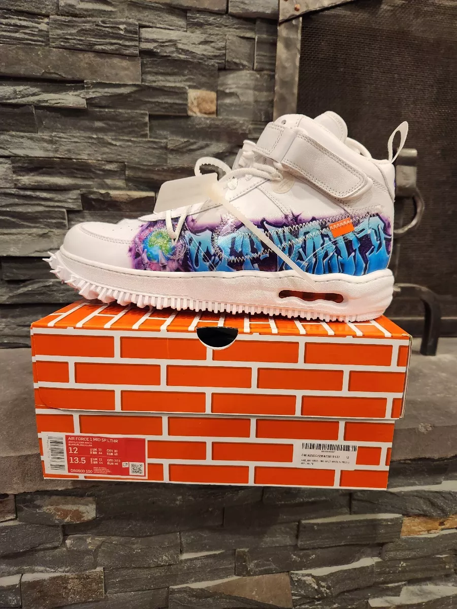 Nike Air Force 1 Mid Off-White Graffiti White