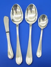 Gorham MELON BUD Silverplated Flatware SOLID SERVING SPOONS, SUGAR, BUTTER KNIFE