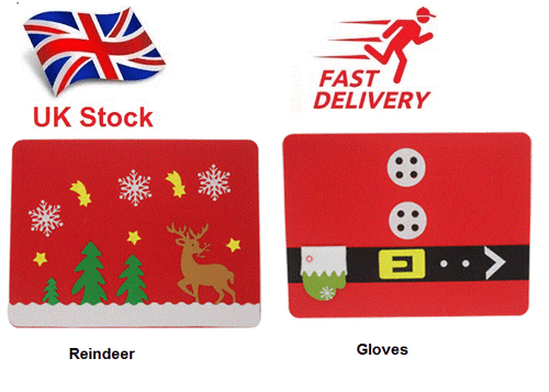 UK Stock Wow Xmas Dinner Placemat Table Mats Tablecloth Snowman Reindeer Santa - Picture 7 of 9