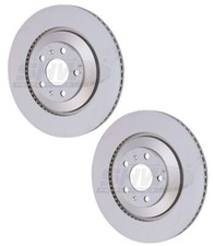 SHW Performance Set of 2 Rear 335mm Disc Brake Rotors for Bentley Continental