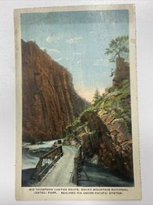 Vintage Postcard Big Thompson Canyon Route Reached Via Union Pacific