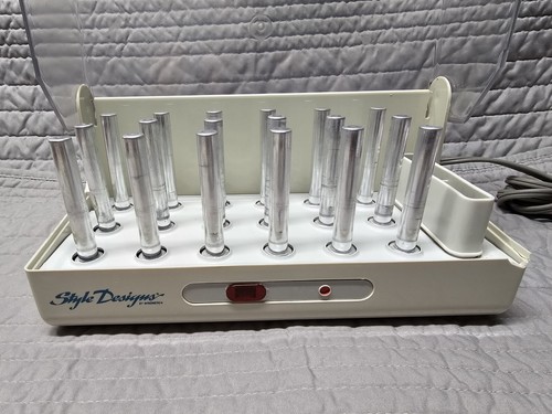 Vintage Windmere Style Designs Hot Rollers Haarsetter 18 Lockenwickler mit Clips - Bild 5 von 9
