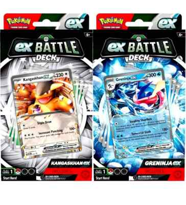 #ad Pokemon Greninja and Kangaskhan ex Battle Deck Sealed New Set of 2 $17.44