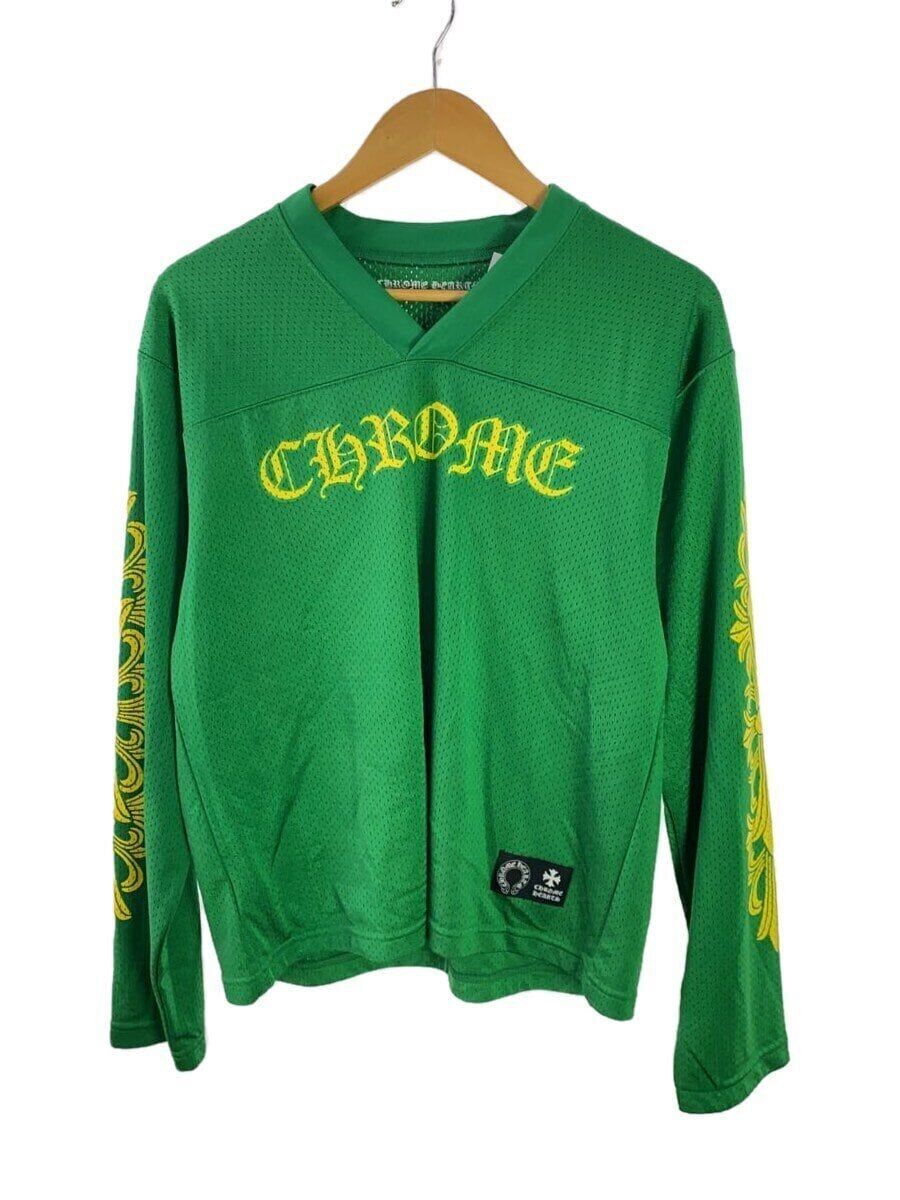 CHROME HEARTS LONG SLEEVE T USA MESH WARM JERSEY TEE XS