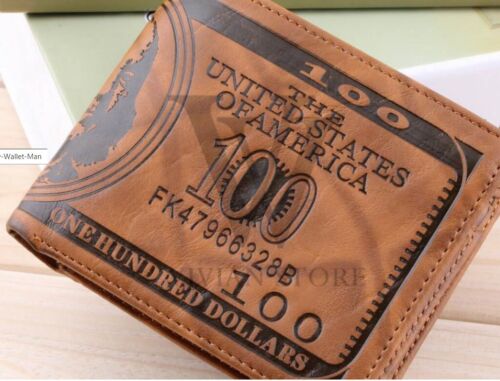 Men Wallet Pockets Card US Dollar Bill Money - 第 1/4 張圖片
