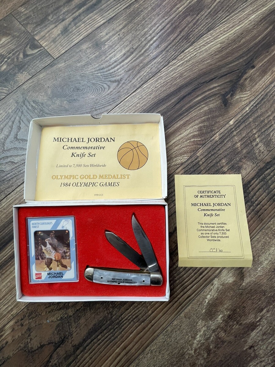 Michael Jordan 1984 Olympic Gold Medal Commemorative Knife Set- NC