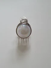 NEW Pearl Hair Claw, silver tone,  cute, elegant