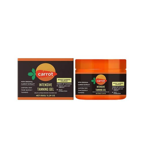 Carrot Tanning Gel Sun Tan Accelerator Moisturizing D5P8