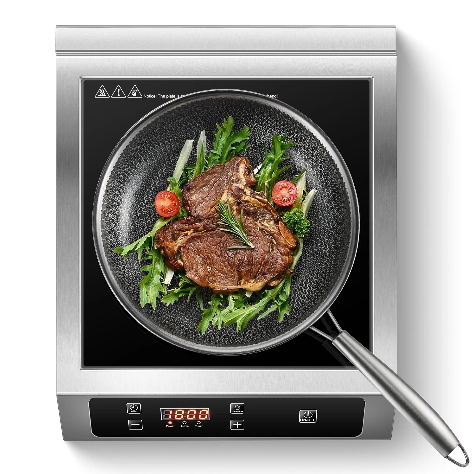 14in Induction Cooker Single Cooker Burner Stove Hot Plate Stainless Steel 1800W
Opens in a new wind