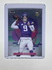 Topps Finest J.J. McCarthy Minnesota Vikings NFL Football Trading Card