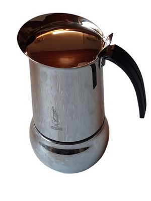 Bialetti Kitty Espresso Coffee Maker Moka Pot Stainless Steel 6 Cup Used