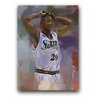 Eric Snow Art Card Limited 16/50 Edward Vela Signed (Philadelphia 76ers)