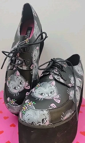 Rare Iron Fist Cat Lady Creeper Shoes US Size 11