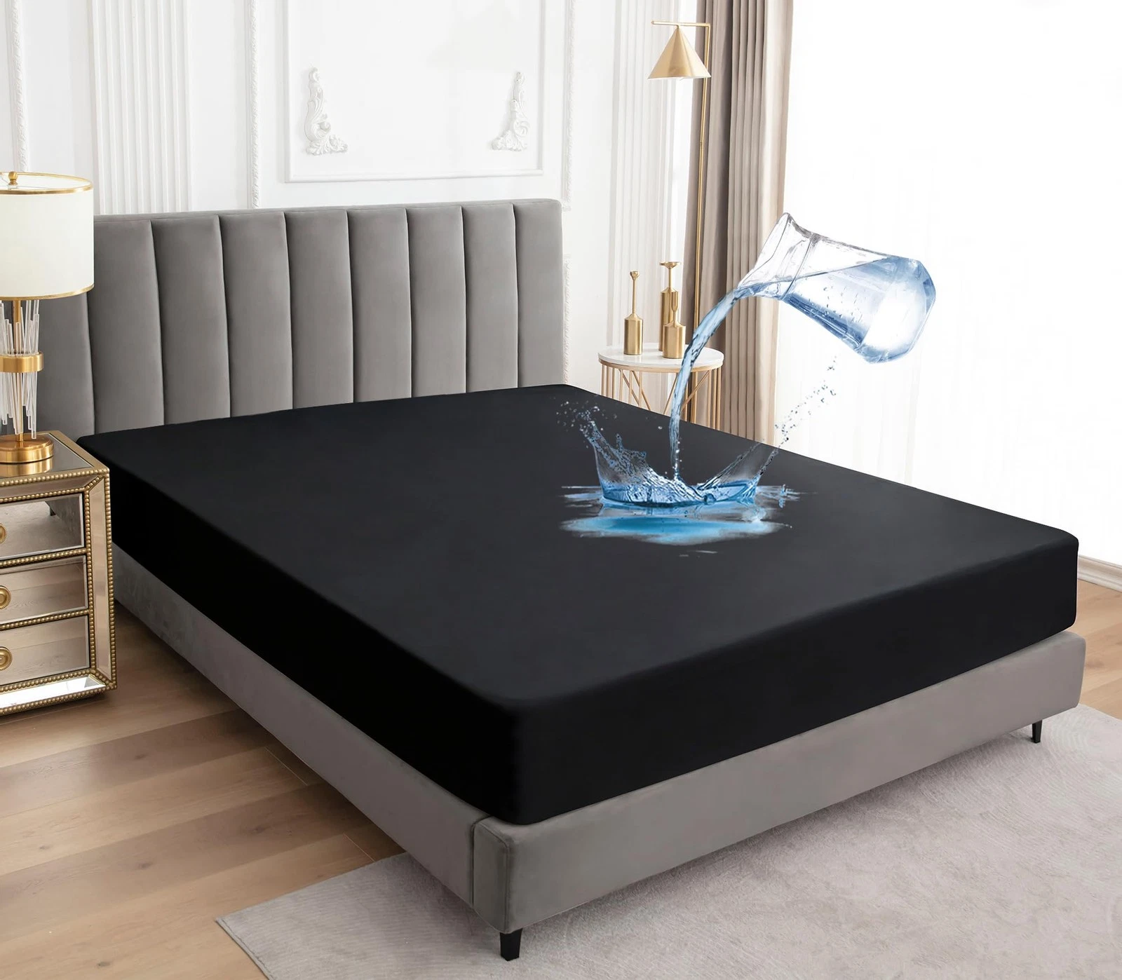 King Size Mattress Protector,Waterproof Mattress Cover,18" Deep Pocket Mattre...