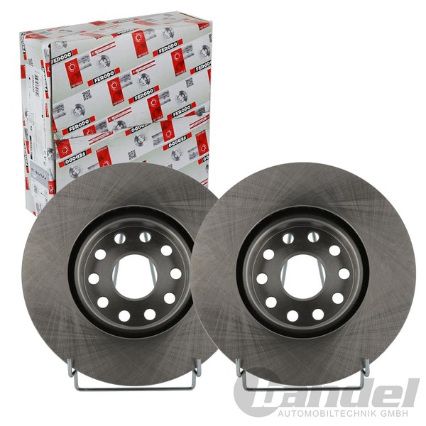2X Ferodo 281Mm Bremsscheiben BelÜFtet Vorne Passend FüR Alfa Romeo 166 Lancia K-image