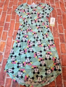 Disney Lularoe Mickey Mouse Mae Dress Sz 12 Nwt