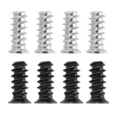 100Pcs M5 x 12mm Phillips Head Computer Case Fan Screws Kit, Silver/Black