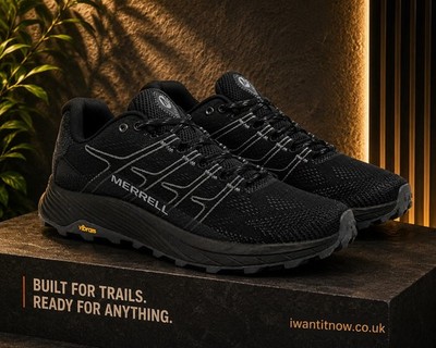 Merrell Nova 3 Damen-Traillaufschuhe UK 6,5 schwarz Vibram J067534 neu ohne Karton