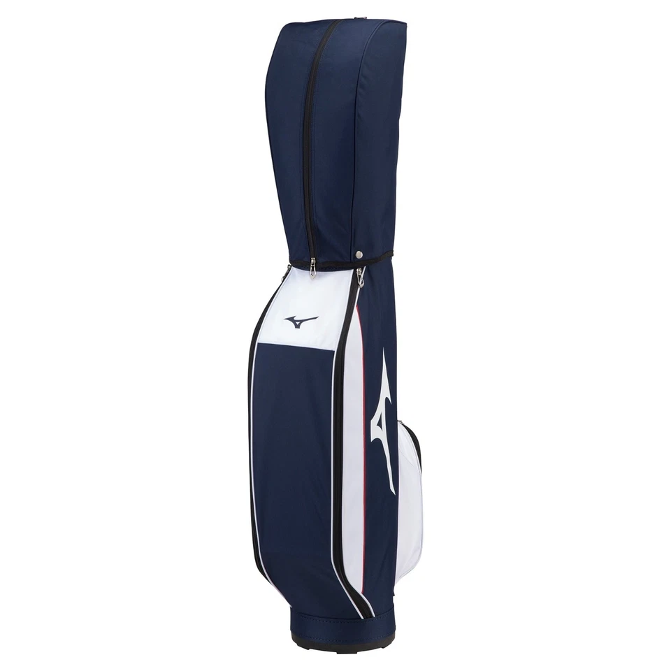 Bolsa de carro delgada compacta MIZUNO Golf NX.1 9 x 47" ligera 2023 negra × azul Foto 3 de 4