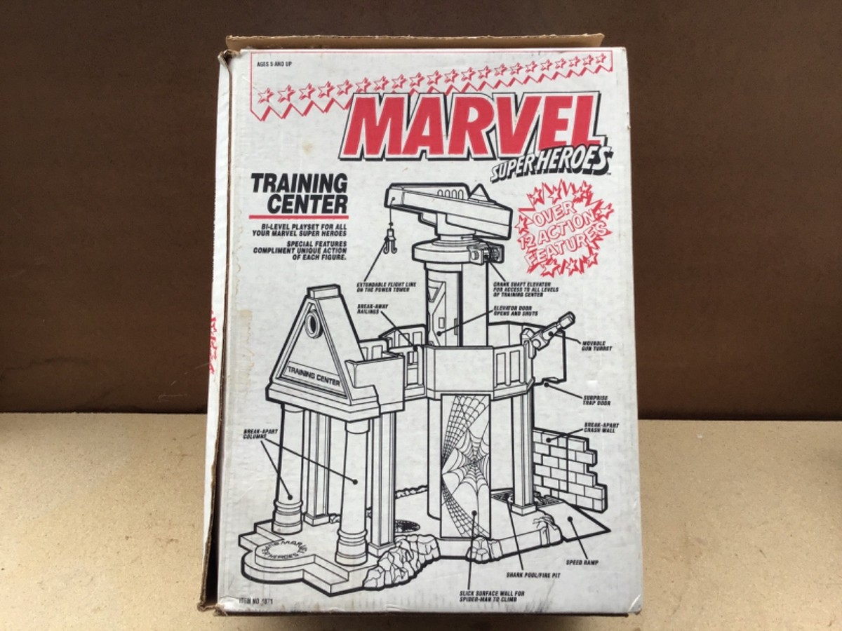 Training Center 1990 MARVEL SUPER HEROES Toy Biz with Box | eBay
