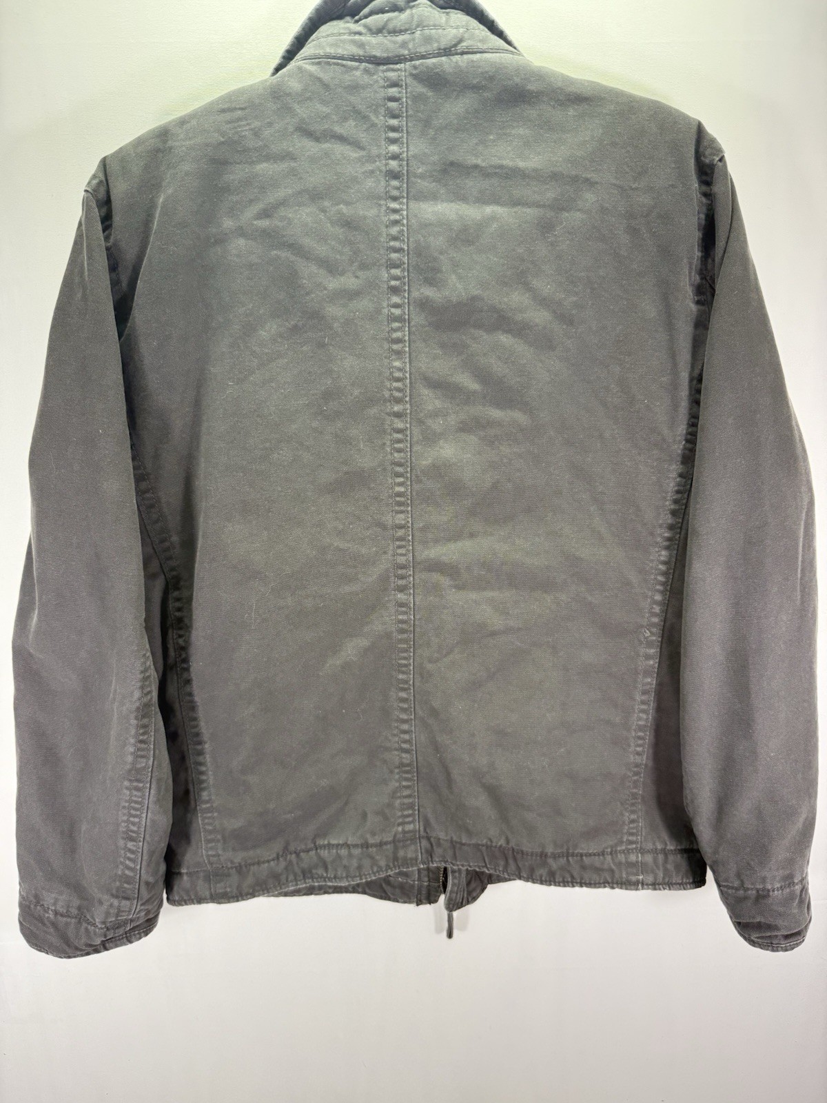 American Eagle Utility Jacket Size Small Gray Hoo… - image 9