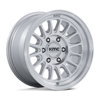 KMC KM733 IMPACT FFT GLOSS SILVER MACHINED FACE RIMS: 18x9, 6x139.7/6x5.5, 0 mm