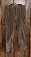 Orvis Men  s Brown Corduroy Pants Tag 36x34 Actual 36x33.25 Stretch D-27 
