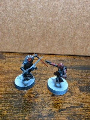 Star Wars Legion: Dark Saber Maul + Rook Kast painted