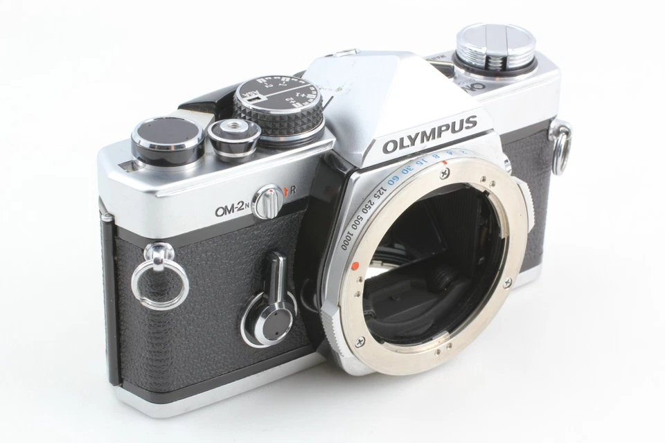 【N COMO NUEVO】Olympus OM-2N Silver SLR 35mm Cámara fotográfica Zuiko MC 50mm f/1.4 Lente JAPÓN Foto 4 de 4