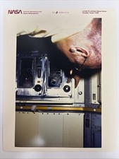 NASA STS 51B Thornton Observes Squirrel Monkeys Purple Numbered Press Photo