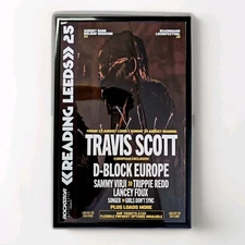 Travis Scott, Reading - Leeds Festival 2025 UK Framed Concert Poster
