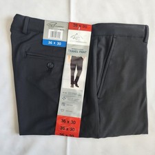 Greg Norman Pants Men's 36w x 30L Ultimate Classic Travel Pant Black