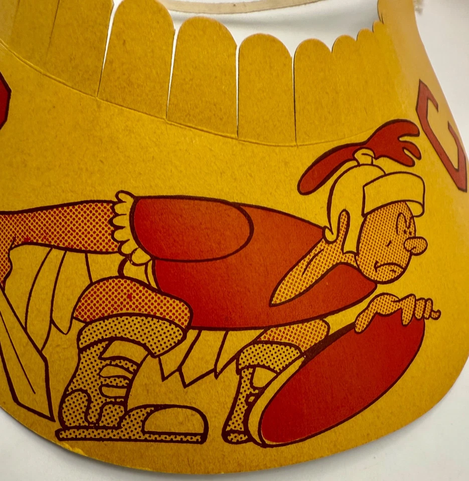 De colección USC University Souvenir Southern Californian Visera de Papel Fútbol Años 50 Foto 2 de 4
