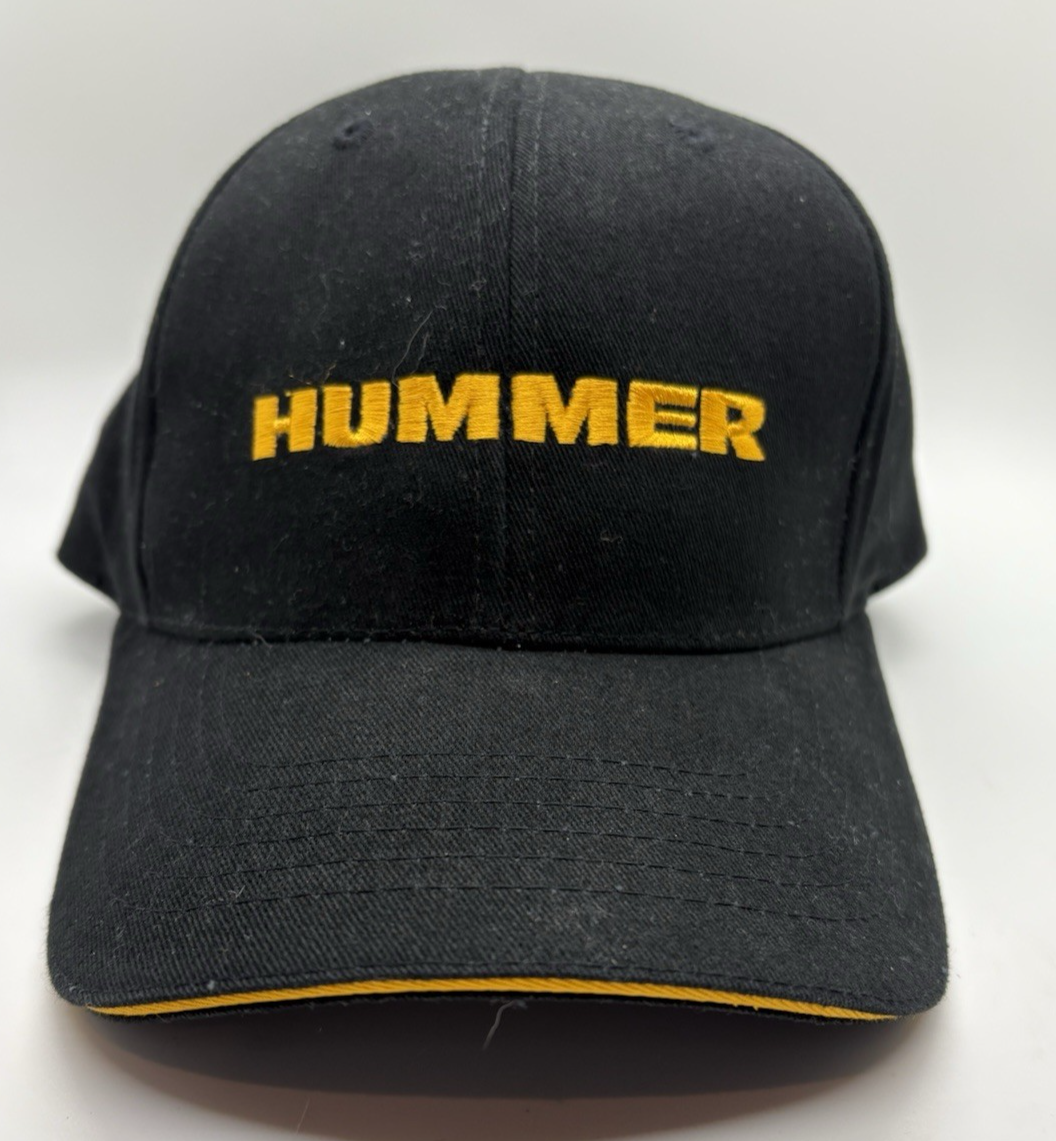 ハマー HUMMER AUTOMOTIVE Black Cap w/Yellow Embroidery- Adjustable Hat | eBay