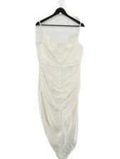 House Of CB London Slip Midi Dress XL in Cream