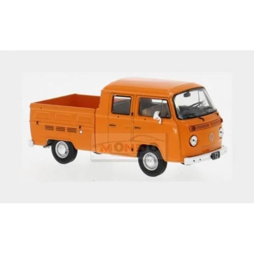 1:43 IXO Volkswagen T2 Double Cab Pick-Up 1972 Orange CLC598N.22 - Immagine 2 di 2