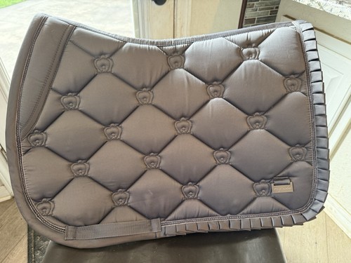 PS of Sweden Ruffle Jump Saddle Pad Cob Size In A Steel Gray Color