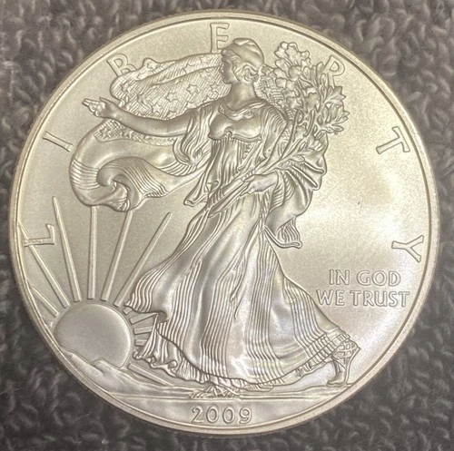 2009 American Silver Eagle 1 oz .999 Fine Silver Uncirculated Beautiful Coin!