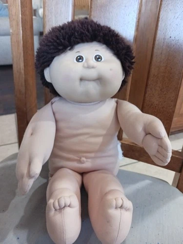 Cabbage Patch Kids Doll 1986 Brown Hair Brown Eyes Vtg 1980s