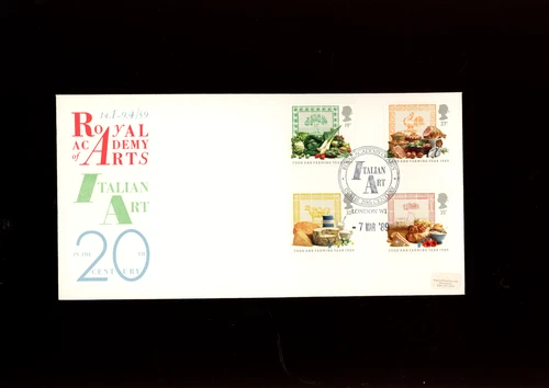 1989 Food & Farming Year Italian Art 20th Century (Pilgrim) Official FDC.