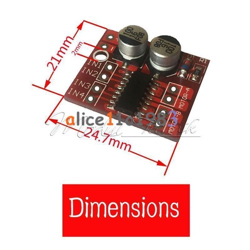 1.5A Dual Channel DC Motor Driver Module Reversible PWM Speed control Be L298N - Bild 3 von 20