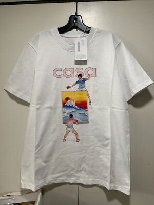 Casablanca Printed Tee Fuji Ping Pong size Medium white | eBay