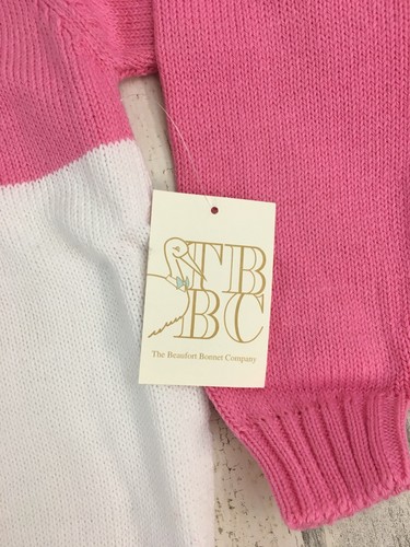 The Beaufort Bonnet Company Isabelle Intarsia Sweater Pink Snowflake 6 NWT - Picture 3 of 10