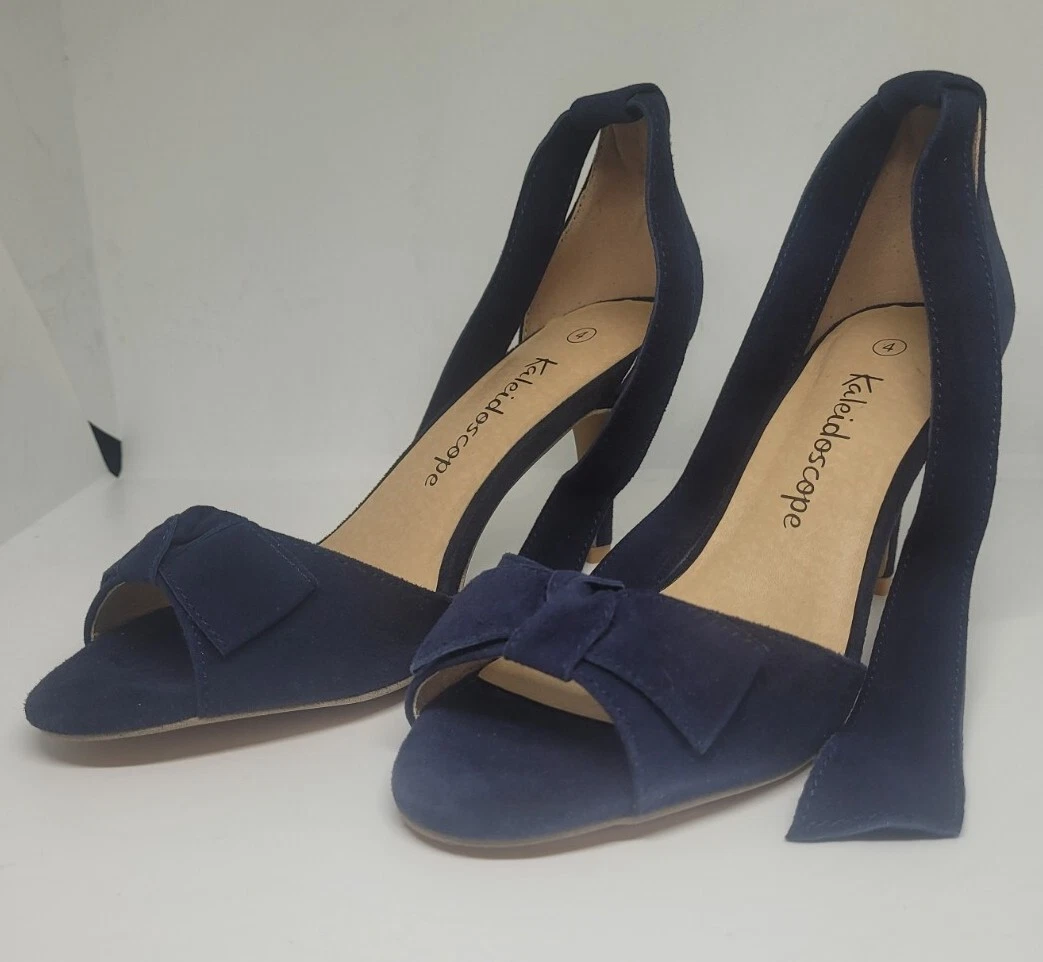 Kaleidoscope Navy Opentoe Shoes Size 4 eBay
