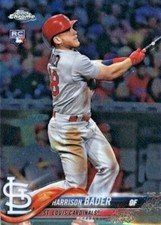 2018 Topps Chrome Base Refractor Prism Pink Sepia Singles