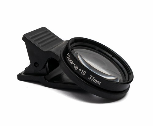 Macro Lens +10 Zoom Close Up Filter with Clip IN Black - Zdjęcie 2 z 4