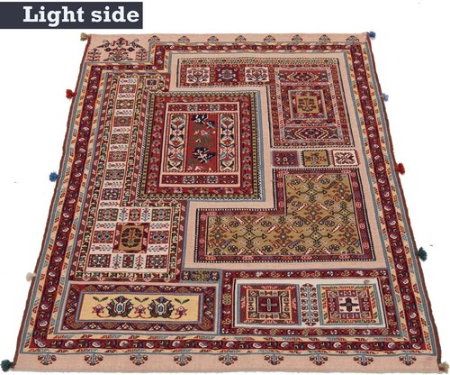 Kelim Suzani 116x81 cm Handgewebter Perserteppich Wolle Orient kilim Carpet - Bild 5 von 12